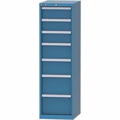 LISTA - 7 Drawer, 216 Compartment Bright Blue Steel Modular Storage Cabinet - Eagle Tool & Supply