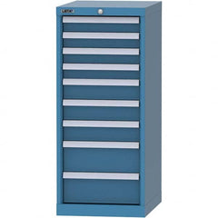 LISTA - 9 Drawer, 216 Compartment Bright Blue Steel Modular Storage Cabinet - Eagle Tool & Supply
