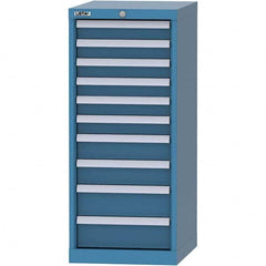 LISTA - 10 Drawer, 216 Compartment Bright Blue Steel Modular Storage Cabinet - Eagle Tool & Supply