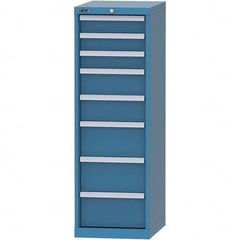 LISTA - 8 Drawer, 216 Compartment Bright Blue Steel Modular Storage Cabinet - Eagle Tool & Supply