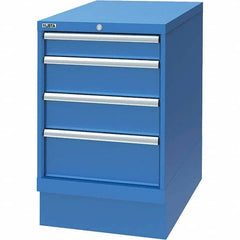 LISTA - 4 Drawer, 29 Compartment Bright Blue Steel Modular Storage Cabinet - Eagle Tool & Supply