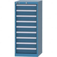 LISTA - 9 Drawer, 216 Compartment Bright Blue Steel Modular Storage Cabinet - Eagle Tool & Supply