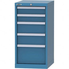 LISTA - 5 Drawer, 216 Compartment Bright Blue Steel Modular Storage Cabinet - Eagle Tool & Supply