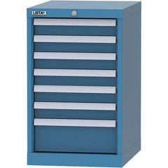 LISTA - 7 Drawer, 216 Compartment Bright Blue Steel Modular Storage Cabinet - Eagle Tool & Supply