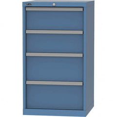 LISTA - 4 Drawer, 84 Compartment Bright Blue Steel Modular Storage Cabinet - Eagle Tool & Supply