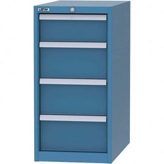 LISTA - 4 Drawer, 45 Compartment Bright Blue Steel Modular Storage Cabinet - Eagle Tool & Supply