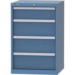 LISTA - 4 Drawer, 84 Compartment Bright Blue Steel Modular Storage Cabinet - Eagle Tool & Supply