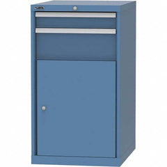 LISTA - 4 Drawer, 99 Compartment Bright Blue Steel Modular Storage Cabinet - Eagle Tool & Supply