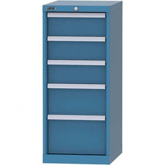 LISTA - 5 Drawer, 216 Compartment Bright Blue Steel Modular Storage Cabinet - Eagle Tool & Supply