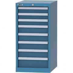 LISTA - 8 Drawer, 216 Compartment Bright Blue Steel Modular Storage Cabinet - Eagle Tool & Supply