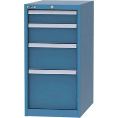 LISTA - 4 Drawer, 45 Compartment Bright Blue Steel Modular Storage Cabinet - Eagle Tool & Supply