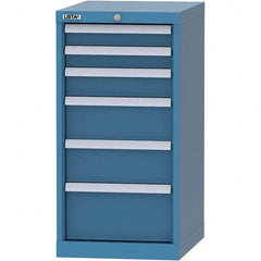 LISTA - 6 Drawer, 216 Compartment Bright Blue Steel Modular Storage Cabinet - Eagle Tool & Supply