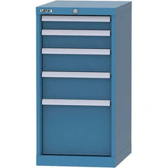 LISTA - 5 Drawer, 216 Compartment Bright Blue Steel Modular Storage Cabinet - Eagle Tool & Supply