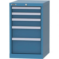 LISTA - 5 Drawer, 216 Compartment Bright Blue Steel Modular Storage Cabinet - Eagle Tool & Supply