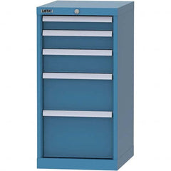 LISTA - 5 Drawer, 216 Compartment Bright Blue Steel Modular Storage Cabinet - Eagle Tool & Supply