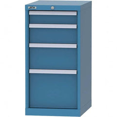 LISTA - 4 Drawer, 216 Compartment Bright Blue Steel Modular Storage Cabinet - Eagle Tool & Supply