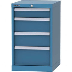 LISTA - 4 Drawer, 216 Compartment Bright Blue Steel Modular Storage Cabinet - Eagle Tool & Supply