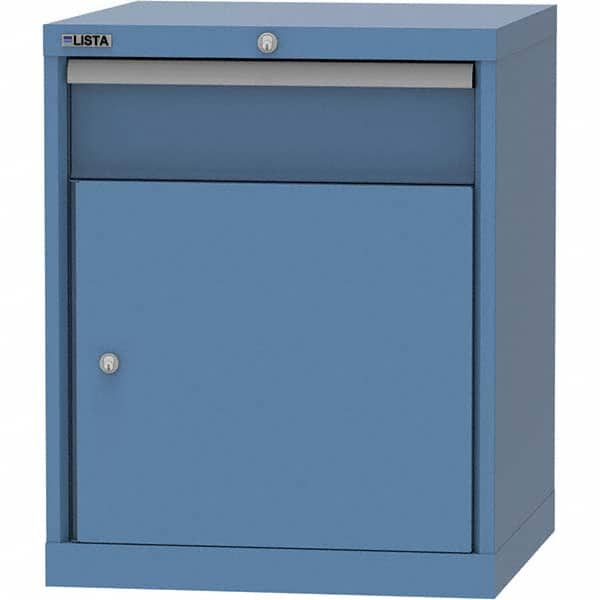 LISTA - 1 Drawer, 84 Compartment Bright Blue Steel Modular Storage Cabinet - Eagle Tool & Supply