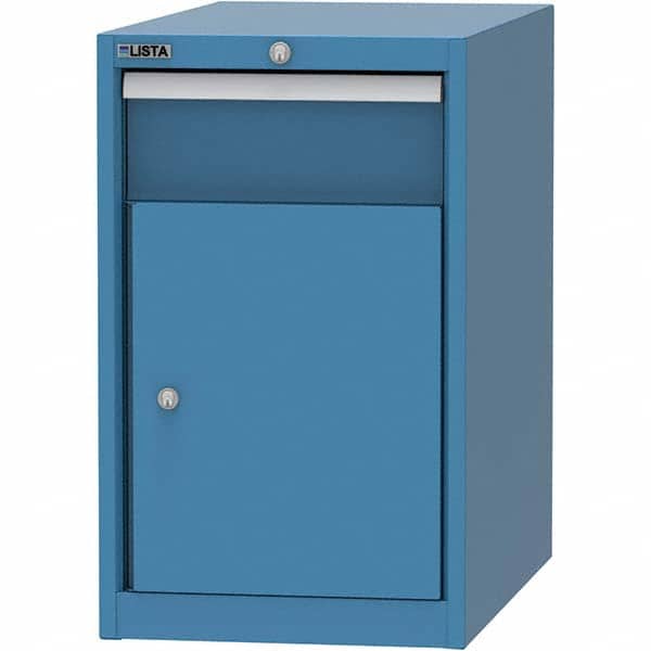 LISTA - 1 Drawer, 45 Compartment Bright Blue Steel Modular Storage Cabinet - Eagle Tool & Supply