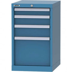 LISTA - 4 Drawer, 216 Compartment Bright Blue Steel Modular Storage Cabinet - Eagle Tool & Supply