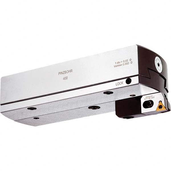 Techniks - Size A400, 11.417" Min Diam, Right Hand Modular Boring Cutting Unit Head - Eagle Tool & Supply