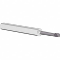 Criterion - 0.14" Min Bore Diam, 3/4" Max Bore Depth, 1/4" Shank Diam, Boring Bar - Eagle Tool & Supply