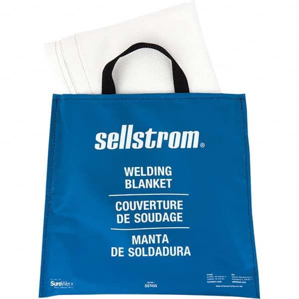 Sellstrom - Welding Blankets, Curtains & Rolls Type: Welding Blanket Color: White - Eagle Tool & Supply