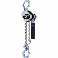 Harrington Hoist - 1,000 Lb Capacity, 5' Lift Height, Chain Mini Lever Manual Hoist - Eagle Tool & Supply