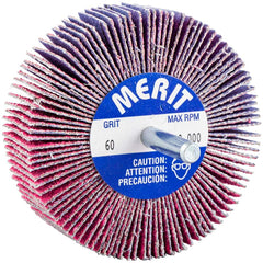 Merit Abrasives - Mounted Flap Wheels Abrasive Type: Coated Outside Diameter (Inch): 3 - Eagle Tool & Supply
