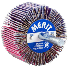 Merit Abrasives - Mounted Flap Wheels Abrasive Type: Coated Outside Diameter (Inch): 2 - Eagle Tool & Supply