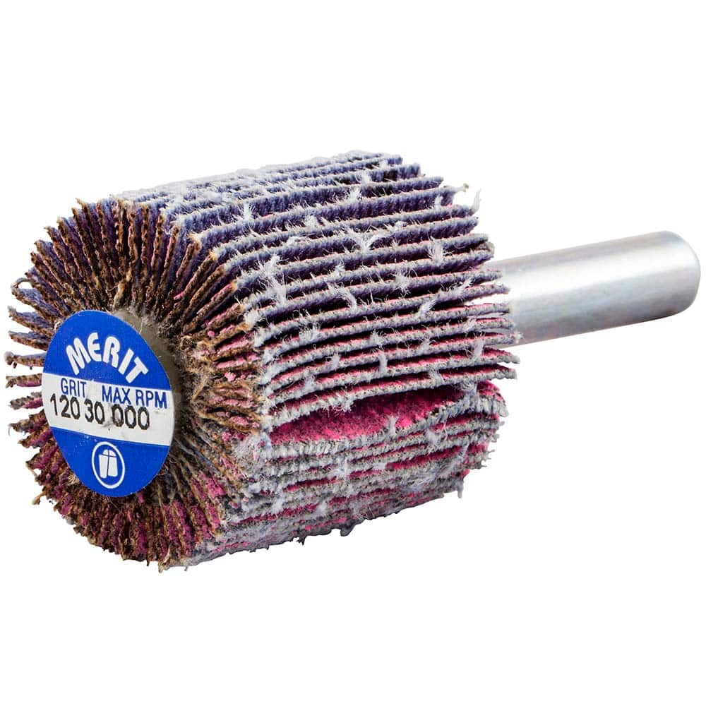 Merit Abrasives - Mounted Flap Wheels Abrasive Type: Coated Outside Diameter (Inch): 1 - Eagle Tool & Supply