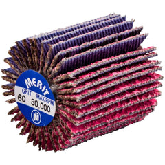 Merit Abrasives - 1 x 1" 60 Grit Ceramic Alumina Unmounted Flap Wheel - Eagle Tool & Supply