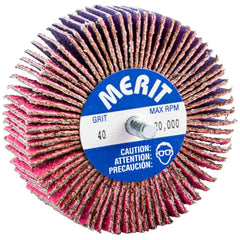 Merit Abrasives - 3 x 1" 40 Grit Ceramic Alumina Unmounted Flap Wheel - Eagle Tool & Supply