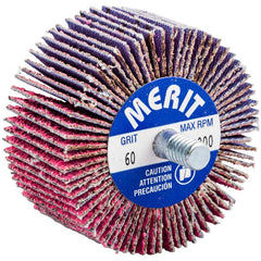 Merit Abrasives - 2 x 1" 60 Grit Ceramic Alumina Unmounted Flap Wheel - Eagle Tool & Supply