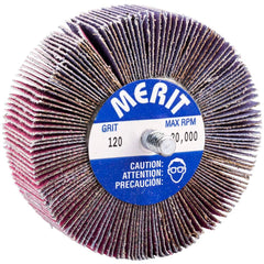 Merit Abrasives - 3 x 1" 120 Grit Ceramic Alumina Unmounted Flap Wheel - Eagle Tool & Supply