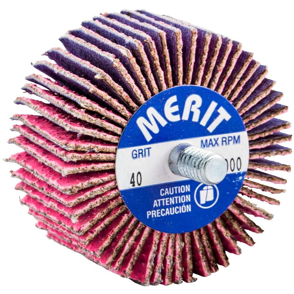 Merit Abrasives - 2 x 1" 40 Grit Ceramic Alumina Unmounted Flap Wheel - Eagle Tool & Supply