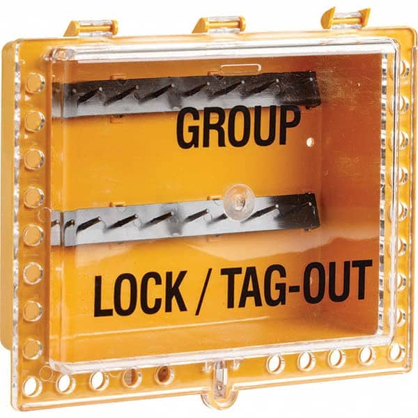 Brady - Group Lockout Boxes Portable or Wall Mount: Portable Maximum Number of Padlocks: 27 - Eagle Tool & Supply