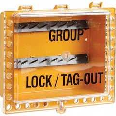 Brady - Group Lockout Boxes Portable or Wall Mount: Portable Maximum Number of Padlocks: 27 - Eagle Tool & Supply