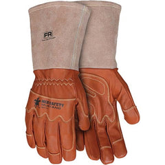 MCR Safety - Size XL Leather or Synthetic Leather General Protection Work Gloves - Eagle Tool & Supply
