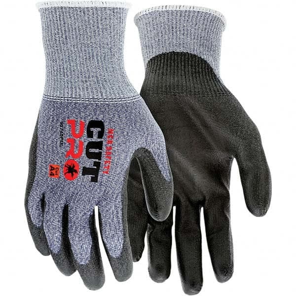 MCR Safety - Size M, ANSI Cut Lvl A4, Puncture Lvl 3, Polyurethane Coated Cut & Puncture Resistant Gloves - Eagle Tool & Supply