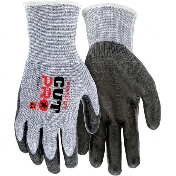 MCR Safety - Size L, ANSI Cut Lvl A4, Polyurethane Coated Cut Resistant Gloves - Eagle Tool & Supply