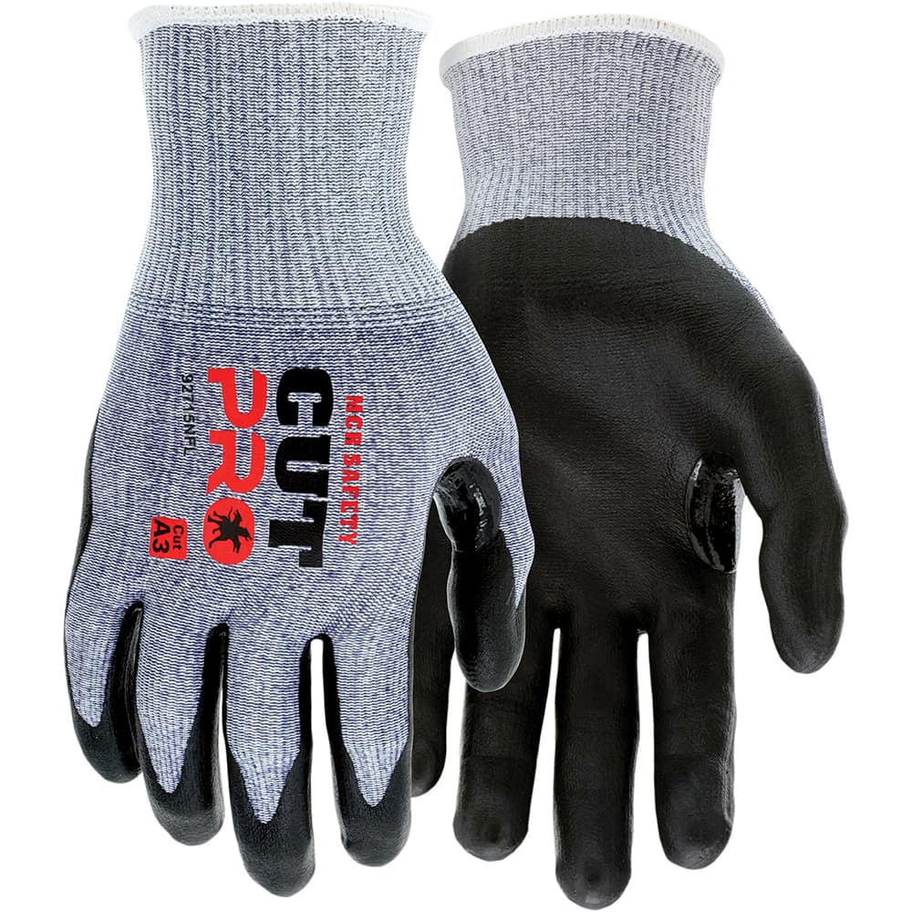 MCR Safety - Size XL, ANSI Cut Lvl A3, Puncture Lvl 4, Abrasion Lvl 4, Nitrile Coated Cut & Puncture Resistant Gloves - Eagle Tool & Supply