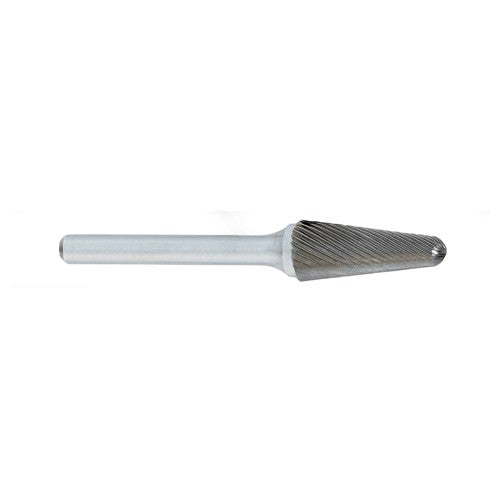 ‎SL-1 -1/4 × 5/8 LOC × 1/4 Shank × 2 OAL 14 Degree Included Angle Carbide Medium Right Hand Spiral Burr - Eagle Tool & Supply