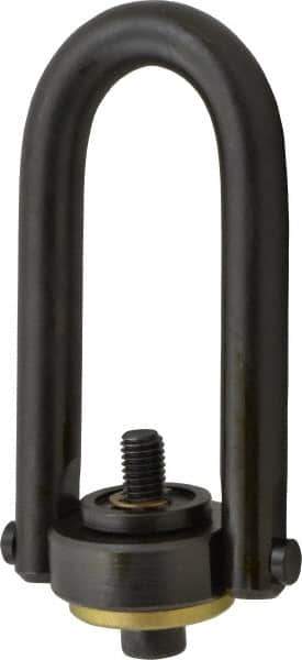 Jergens - 2,500 Lb Load Capacity Safety Engineered Center Pull Hoist Ring - 28 Ft/Lb Torque, 1/2 - 13 Thread, Alloy Steel - Eagle Tool & Supply