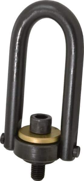 Jergens - 4,000 Lb Load Capacity Safety Engineered Center Pull Hoist Ring - 60 Ft/Lb Torque, 5/8 - 11 Thread, Alloy Steel - Eagle Tool & Supply