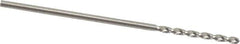 Guhring - 1mm 130° High Speed Steel Jobber Drill - Bright Finish, Right Hand Cut, Parabolic Flute, Straight Shank, 1-11/32" OAL, Standard Point - Eagle Tool & Supply