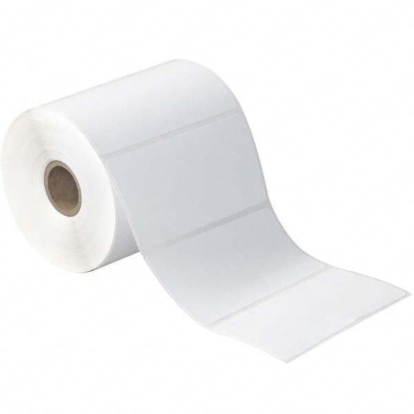 Value Collection - Pack of 12 Rolls, 500 Labels per Roll, 4" x 3" White Paper Thermal Labels - Eagle Tool & Supply