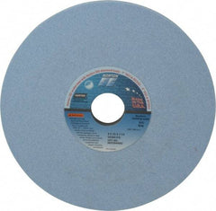 Norton - 8" Diam x 1-1/4" Hole x 1/2" Thick, I Hardness, 60 Grit Surface Grinding Wheel - Ceramic, Type 1, Medium Grade, 3,600 Max RPM, Vitrified Bond, No Recess - Eagle Tool & Supply