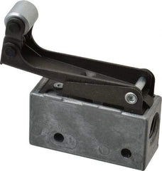 Mead - 3 Way Pilot Air Valve - 1/8" NPT Inlet, 1 Way, Roller Leaf - Eagle Tool & Supply