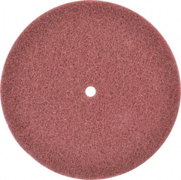 Norton - 8" Very Fine Grade Deburring Disc - 1/2" Center Hole, Arbor Connection, 3,000 Max RPM - Eagle Tool & Supply
